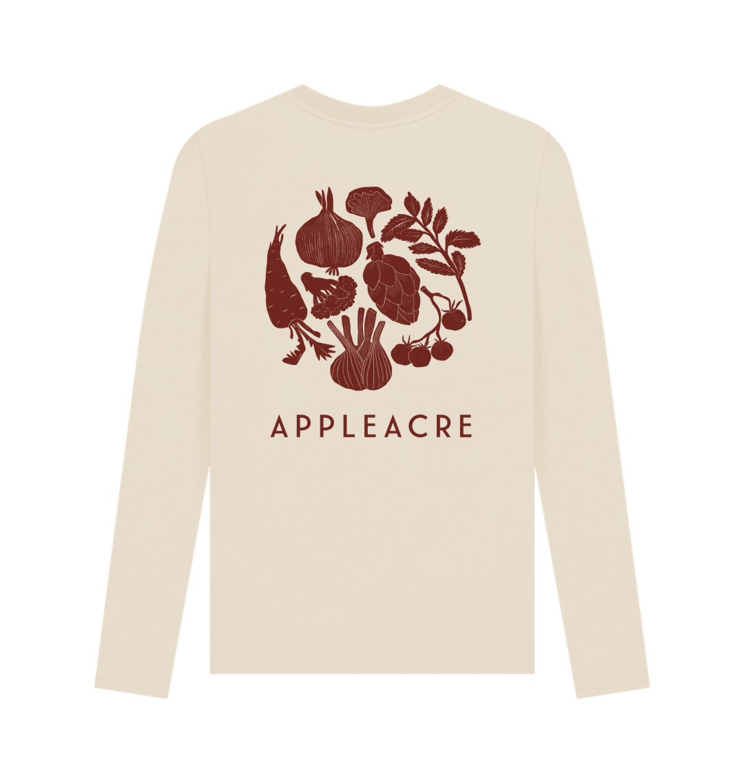 Oat Printed Long Sleeve T Shirt Back