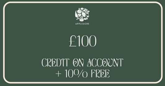 £100 credit on account, with 10% extra for free!